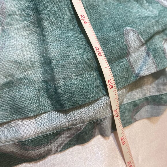 BOSS Lars Palm Frond Linen Short Sleeve Button-Up Shirt Summer,Size Medium,NEW - Picture 16 of 16